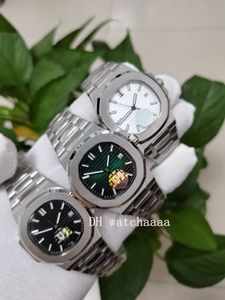 Vente chaude 3 Couleur Usine Montre 40mm Noir Vert Cadran Blanc Verre Saphir En Acier Inoxydable Casual Automatique Hommes u1