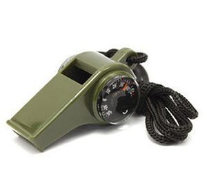 Thermomètre à sifflet-boussole 3 en 1/7 en 1, équipement d'urgence en plein air, sifflet de survie en Camping avec lumière LED, Gadgets d'extérieur, offre spéciale