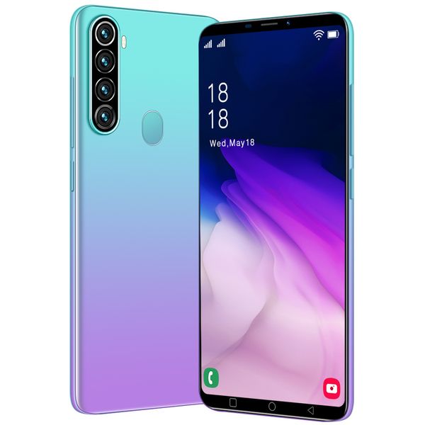 Teléfono celular vendedor caliente de la pantalla de 6,7 pulgadas Android 8,1 MTK6580P Smartphone quad-core