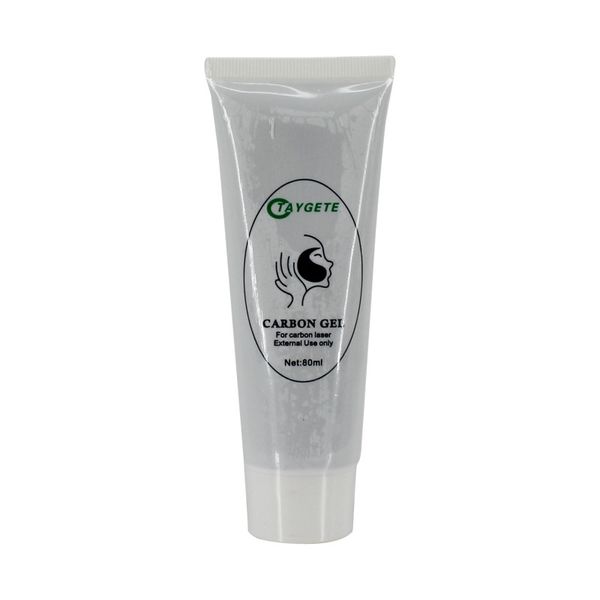 Venta caliente 80ml Gel de carbón facial láser para máquina láser Nd Yag Rejuvenecimiento de la piel de muñeca negra Gel de carbón suave retráctil láser loción de carbón Crema láser de carbón