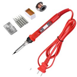 Heet verkopen 80W High-Power LCD Digital Display Electric Soldering Iron Suit met kop harsrosin draadbeugel