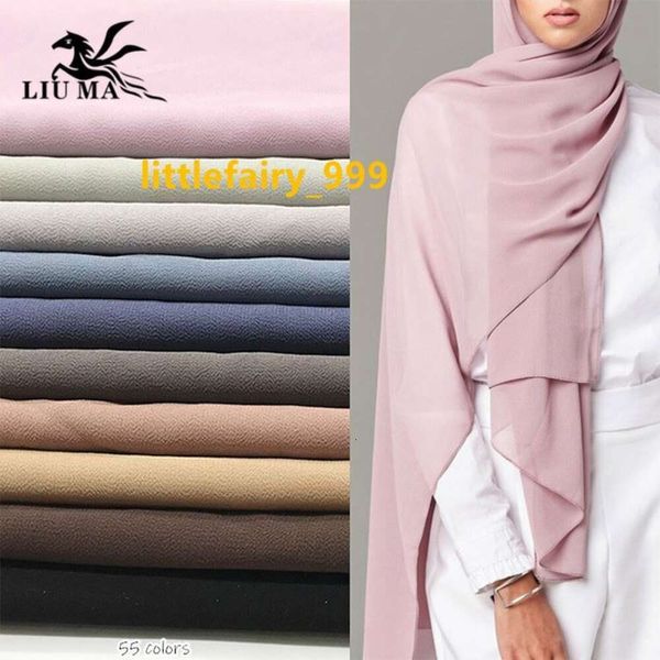 Vente chaude 86 couleurs nouveau style plaine en mousseline de soie hijab écharpe dames châles et enveloppes femmes musulmanes en mousseline de soie hijab
