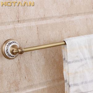 VENTE CHAUDE Porte-serviettes de salle de bains en laiton antiquePorte-serviettes simple avec porte-serviettes en laiton massif en céramique avec YT11596 200923