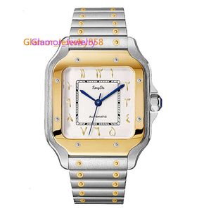 Hot Selling Arabische cijfers vierkante klassieke heren mechanische horloges Hoge kwaliteit merk automatisch horloge voor heren