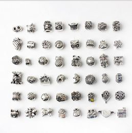 Te koop Clearance Best Quality Mix 200pc Europese Charms Kralen Hanger Dangle Fit Pandora Snake Safety Chain DIY Charm Bead Armband Sieraden
