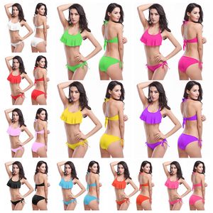 Heet verkopende bikini dames mode zwemkleding push-up bh sexythong badpak gesneden