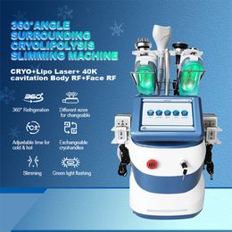 Corps de vente chaude minceur réduction de la cellulite dispositif de beauté portable 360 machine de cryolipolyse sous vide RF graisse congélation Lipo machine de refroidissement