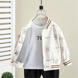 Vestes pour garçons, tendance printemps et automne, vêtements pour enfants, Cardigan, vêtements pour bébés, offre spéciale, 2024