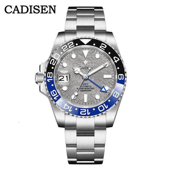 Reloj mecánico Cadisen 8217 de moda para hombre, relojes impermeables de buena calidad con movimiento NH34A de importación de 200M, superventas