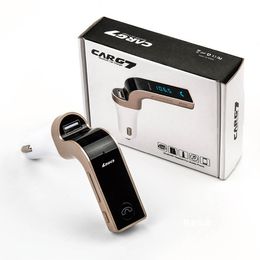 Hot-Selling Auto G7 G7 Bluetooth Carkit Handsfree FM-zender Radio MP3-speler USB-oplader AUX TF-kaarten slots