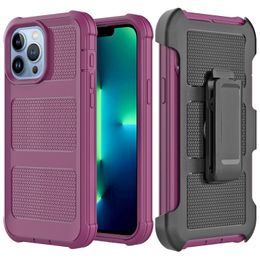 Étuis de téléphone portable de vente chaude pour iPhone 15 Pro Max 14 Plus 13 12 11 Pro avec clip de ceinture Holster Kickstand Heavy Duty Housse de protection antichoc pour hommes femmes