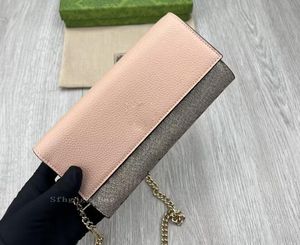 Bolsos para hombros para mujeres de cadena de venta caliente bolso de moda bolsa de mensajero mini boletera rosa color g bolso de mano de mano luxurys bolso
