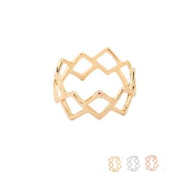 Hot Selling Connected Rhombus Ringen Geometrische Vierkante Ring Dames Party Mode-sieraden KUNNEN MIX COLOR EFR093 FIGOME PRIJS