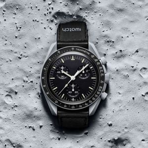 Heet verkopende paar horloge, Moon Collaboration, Six Naald Timing Quartz Watch voor Space Lunar Mission