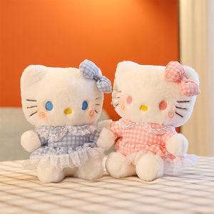 Vente chaude créative bonjour poupée chat en peluche jouet KT tissu poupée couple fille cadeau d'anniversaire
