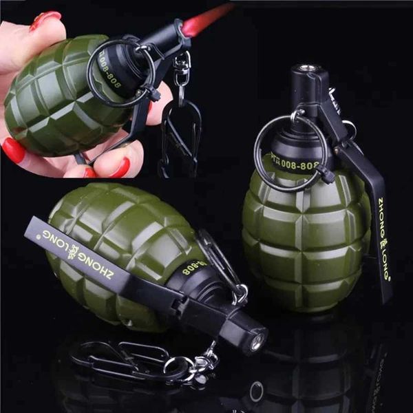 Grenade en métal créative, grand modèle d'accessoire de Simulation, briquet coupe-vent, Barbecue Portable en plein air, cigare, cadeau pour hommes, offre spéciale