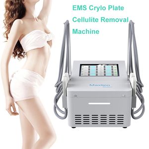 Vente chaude Cryo 4 coussinets de refroidissement avec EMS stimuler les Muscles éliminer la Cellulite réduire le poids forme du corps beauté minceur Machine