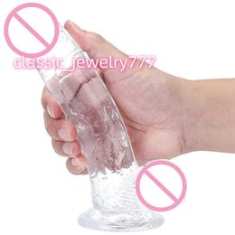 Gode manuel transparent en cristal pour femmes, produits pour masturbation, bâton de massage, offre spéciale