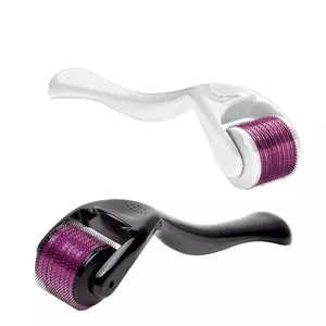 Venta caliente derma roller micro aguja dermaroller de acero inoxidable de grado médico 0,5 mm para tratamiento de pérdida de cabello