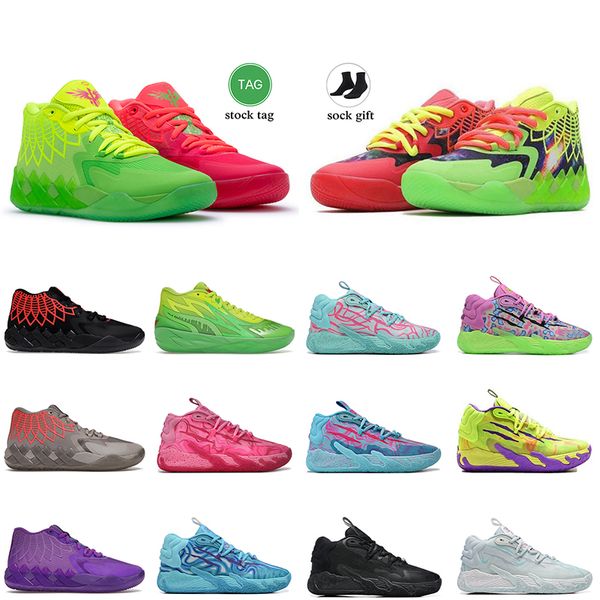 Chaussures de basket-ball de lamelo de concepteur de vente chaude Femmes Hommes MB02 MB03 Rick et Morty Queen City Fade Galaxy Nouvel An lunaire Jade Mocassins Sport Baskets Baskets