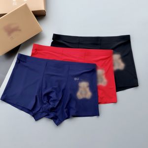 Hot Selling Designer ondergoed Men Modale ijs Silk Heren Boxers Katoen Kruis Crotch Summer Quick Drying Traceless onderbroek.