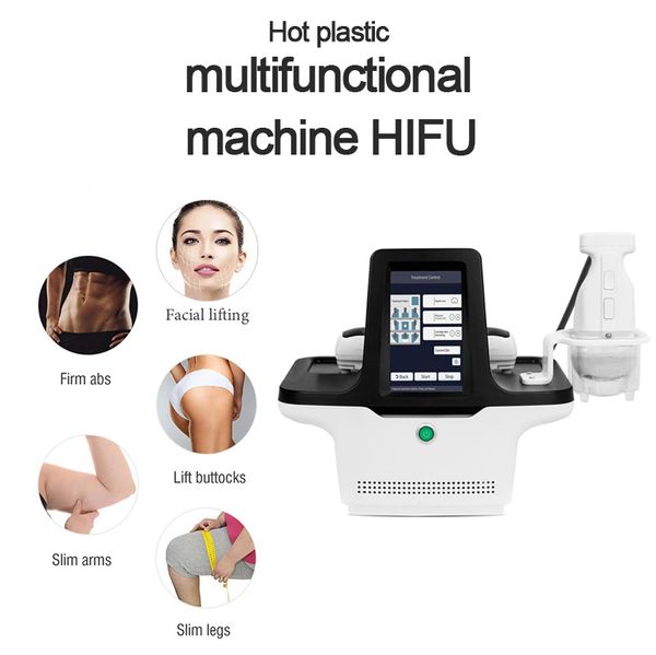 Vente chaude bureau lipolytique HIFU ultrasons combustion des graisses Anti-cellulite forme du corps poignée unique instrument de lissage de la peau avec 2 cartouches