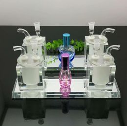 Vente chaude double bouteille en cristal et bouteille d'eau Vente chaude en Europe et en Amérique Glass pipe barboteur fumer pipe eau Bong en verre