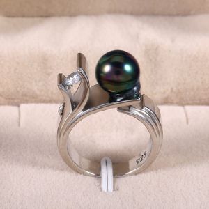 Hot Selling Elegant Peal Ring met Side Stones Creatief Design 925 Gegraveerde Zilveren Diamond Ringen Women Wo Jubileum Sieraden
