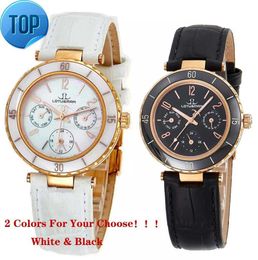 Hot Selling Factory China Zwart en Rose Goud Kleur Roestvrij Staal Luxe Moissanite Kristallen Luxe Horloges