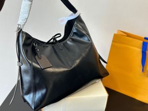 Heet verkopen mode handtas luxe designer tas coole stijl zwarte motorfietsstijl topklasse schapenvacht bloemen patroon grote capaciteit casual schoudertassen