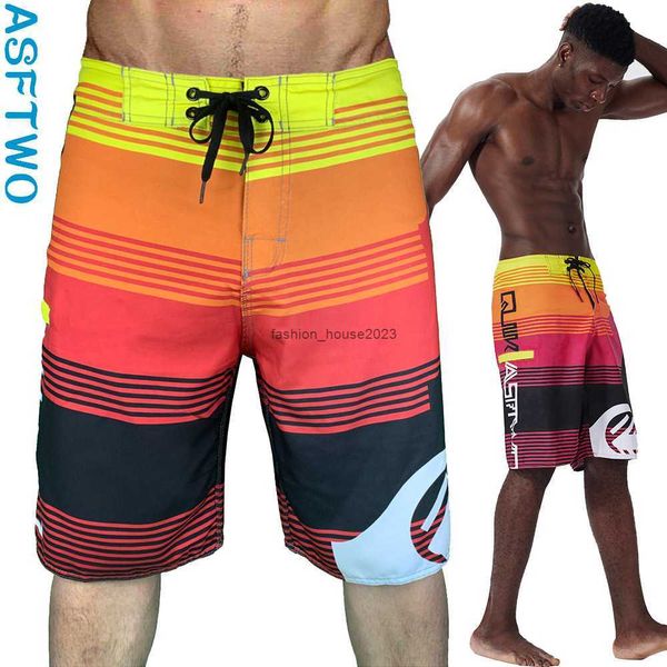 Pantalones cortos deportivos para hombre, Shorts grandes de cinco puntos para surfear, de secado rápido, para playa, gran oferta, 2023