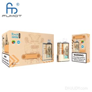 Vente chaude Fumot Crystal 12000Puffs, vape jetable 20 ml, 16 saveurs, bobine de maille, 650 mah rechargeable, 0 %, 2 %, 3 %, 5 % de nicotine au choix.