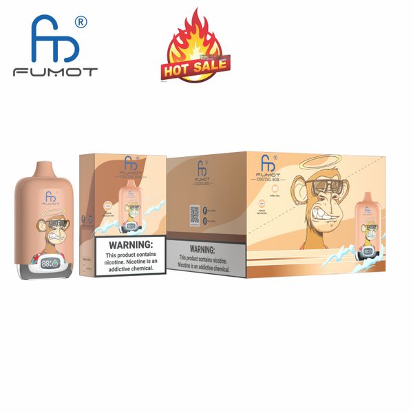 Vente chaude Fumot Facotry Randm Fumot Digital Box 12000 Puffs 12K Cigarettes électriques en gros vape jetable EU UK Shisha Shop 40flavors