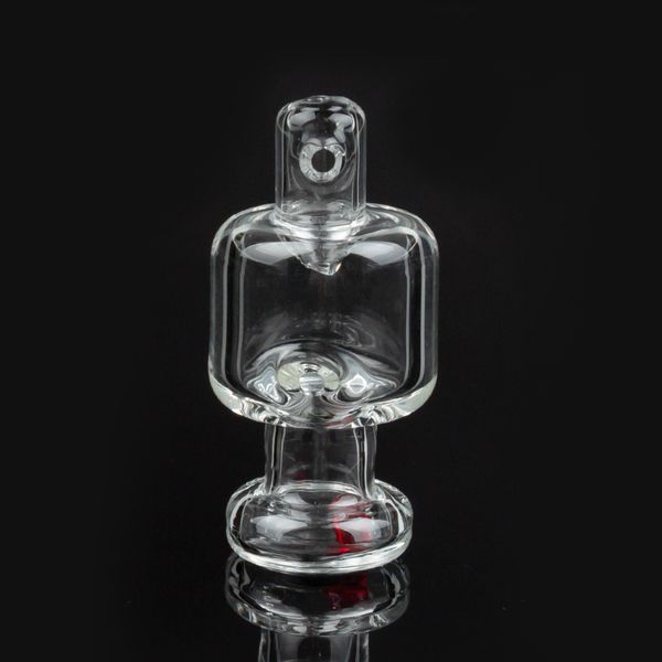 Accessoires pour fumeurs bouchon de carburateur en verre avec des perles de terp rouge spining Special Fit For banger nail dab rig