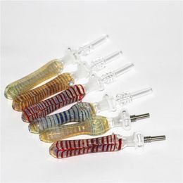 rookglasbongs met 10 mm mannelijke vrouwelijke kwarts tips keck clip siliconen container reclaimer silicium handbuizen