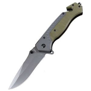 Vendre à chaud Grey Titanium G10 Gandage non fixe Blade Outdoor Camping Pocket Survival Hunting Hunting Knife