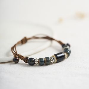 Vendre à chaud des bracelets en céramique simples et à la mode à la main et les nouveaux bracelets en perles tissés chinois pour copines comme accessoires de bracelet