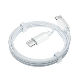 Cable de datos USB tipo C a tipo C de alta velocidad, 20W, 1M/3 pies, Cable de carga para iPhone 15/ 15 Pro Max/ 15 Plus con bolsa OPP