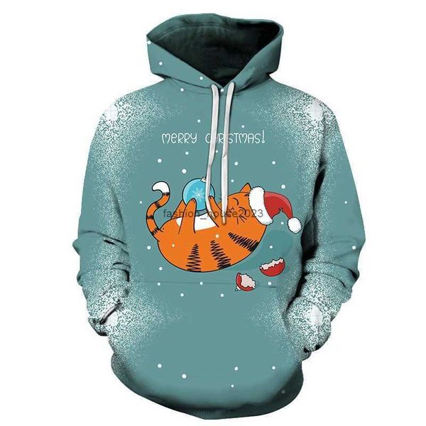 Sweat-vente à chaud Hoodies Casual Mens Animal Cats 3D Priving imprimé avec de grandes réductions