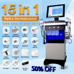 Hot Selling Hydra Dermabrasie machine Aqua Peel Huidverzorging BIO Licht RF diamant Vacuüm Gezichtsreiniging Hydra Zuurstof Jet Peel Machine Water
