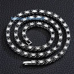 Hot Selling Iced Out 4mm Diamond Moissanite Tennis Chain Ketting Armband Vrouwen Mannen Vergulde Hip Hop Sieraden