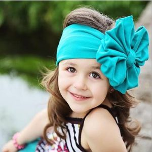 Venta caliente INS bebé gran lazo diadema algodón infantil gril flor hariband lindo niños tocado fotografía prop bowknot turbante