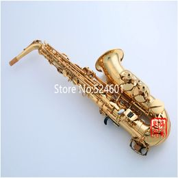 Venta caliente JK-Keilwerth ST118 Saxofón Alto Eb Flat Brass Lacquer metal Instrumento musical con boquilla envío gratis