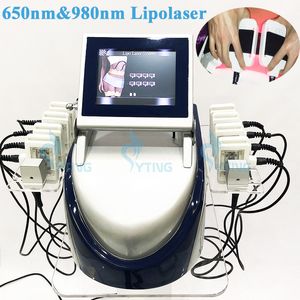 Vente chaude Liposuccion Laser Lipolyse de contour du corps Minceur Machine Enlèvement de graisse Perte de poids Réduction de la cellulite Système 650nm 980nm