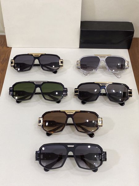 lunettes de soleil de luxe hommes hommes lunettes de soleil pour femmes femme lunettes grande mode protection uv400 cadre clair dégradé gris lentille avec étui