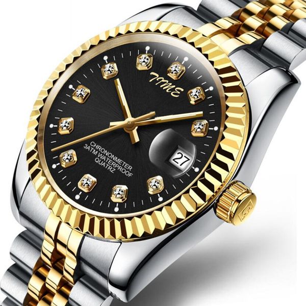 Vente chaude montre de luxe pour homme femmes bracelet en argent montres pour hommes Mode décontractée Analogique dame Quartz datejust hommes montre-bracelet Mâle date automatique Fête or horloge