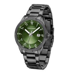 Hot Selling Man pols horloge Stainls Steel Classic Arabic Dial Mens Quartz Watch