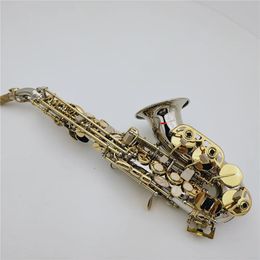 Hot Selling MARGEWATE Sopraansaxofoon Bb SC-9937 Siering Messing Muziekinstrument met Mondstuk Gratis Verzending