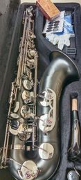 Hot Selling Matzwarte Bb Tenor Saxofoon Messing Muziekinstrument Professioneel met Case Accessoires