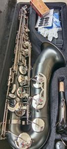 Saxophone Tenor Bb noir mat, Instrument de musique en laiton professionnel avec étui, accessoires, offre spéciale